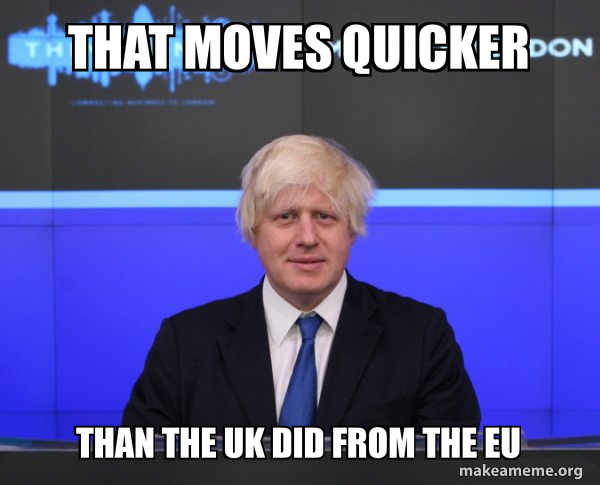 Boris Johnson  Brexit meme