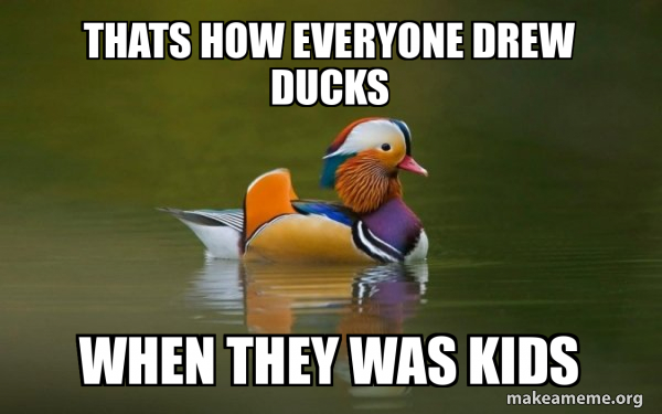Fashionable Advice Mallard meme