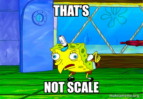 That’s Not scale - Mocking SpongeBob Meme Generator