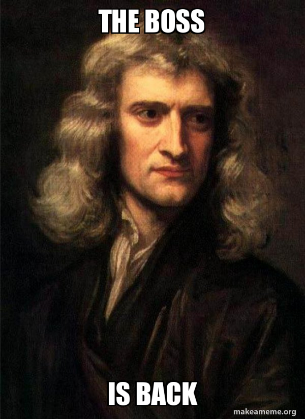 Sir Isaac Newton meme