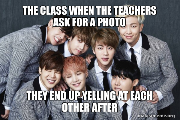 K-Pop Band BTS (Bangtan Boys) meme