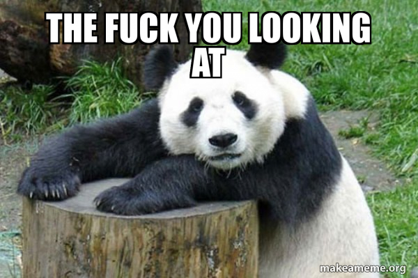 Confession Panda meme