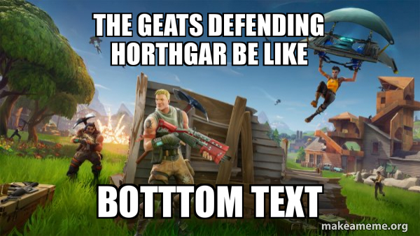 Fortnite Battle Royale game meme