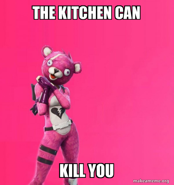 Creepy Bear Fortnite meme