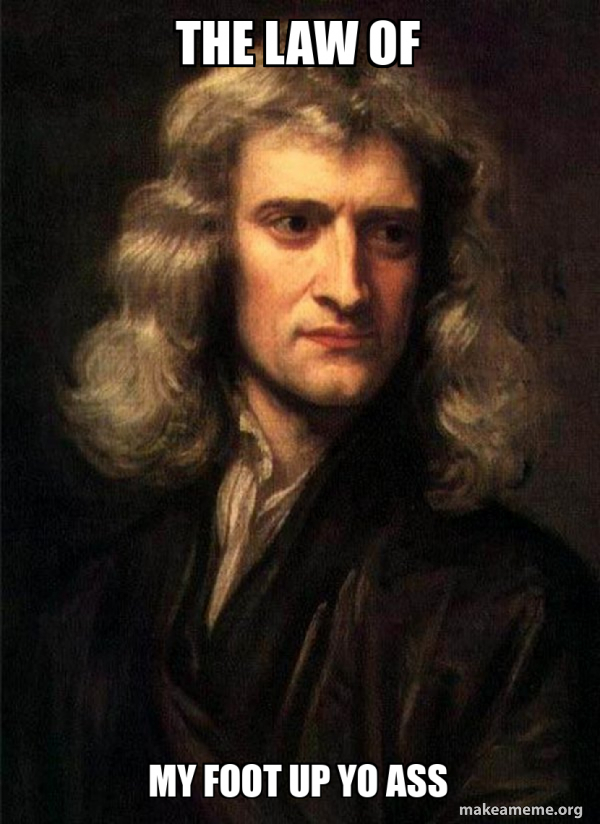 Sir Isaac Newton meme