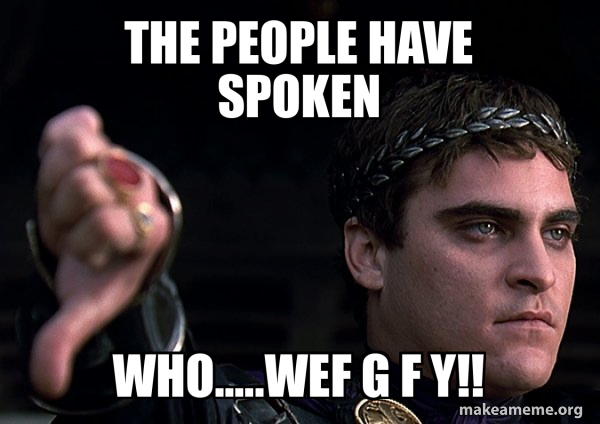 Downvoting Roman meme