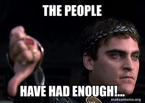 Downvoting Roman meme