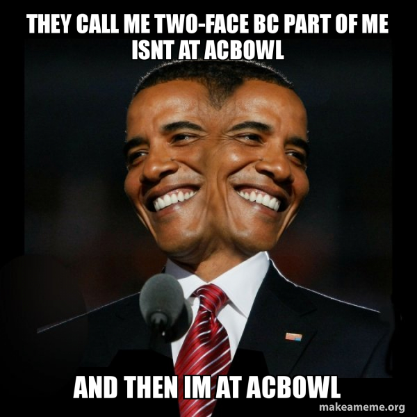 Two Faced Obama meme