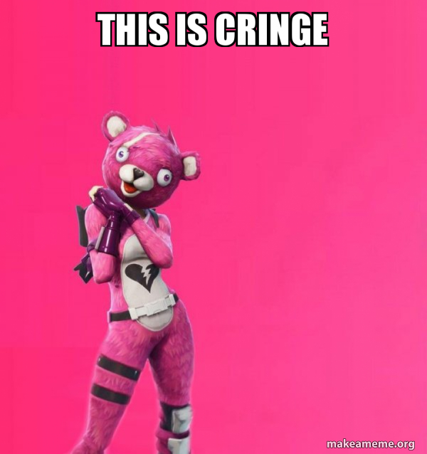 Creepy Bear Fortnite meme