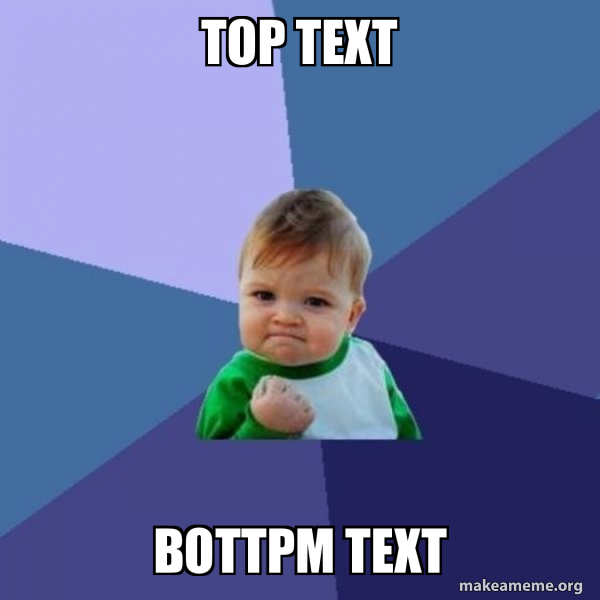 Success Kid meme