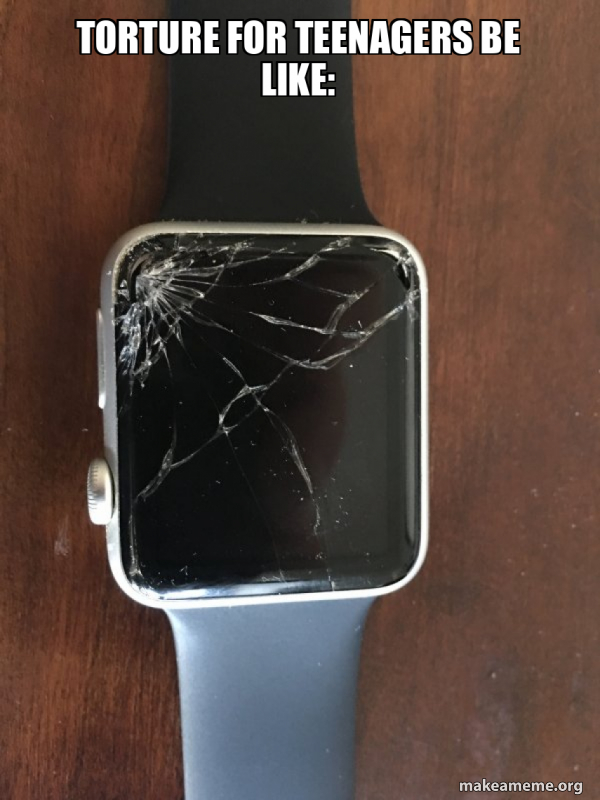 Broken Apple Watch meme