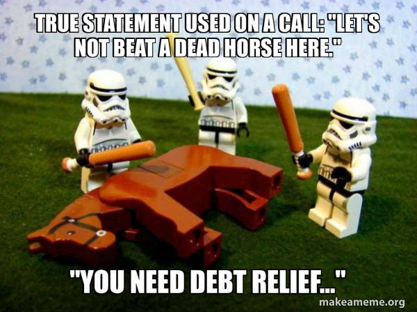 Flogging a Dead Horse meme
