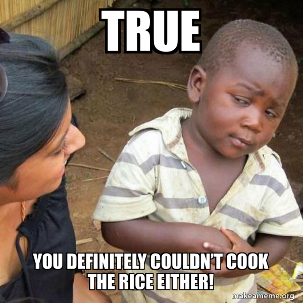 Skeptical Third World Kid meme