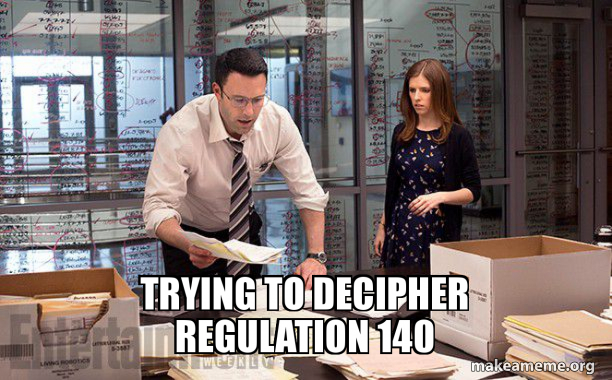 Trying to decipher Regulation 140 Meme Generator