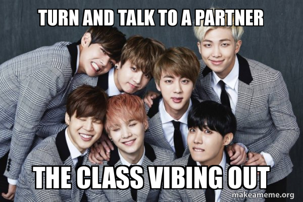 K-Pop Band BTS (Bangtan Boys) meme