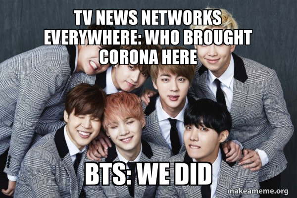 K-Pop Band BTS (Bangtan Boys) meme