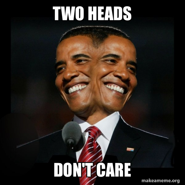 Two Faced Obama meme