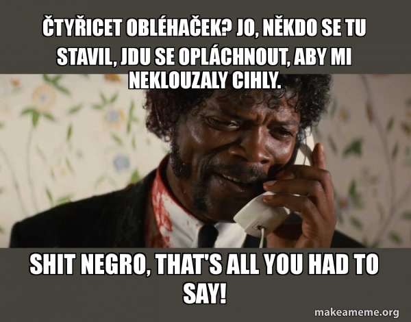 Shit Negro - Pulp Fiction meme