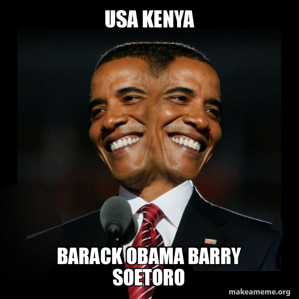 Two Faced Obama meme