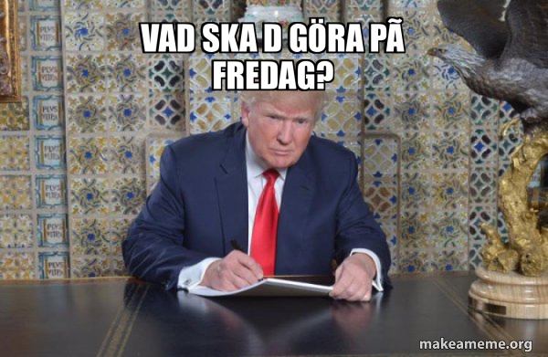 Donald Trump Writing Speech meme