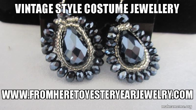 vintage style costume jewellery