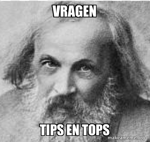 vragen tips en tops Meme Generator