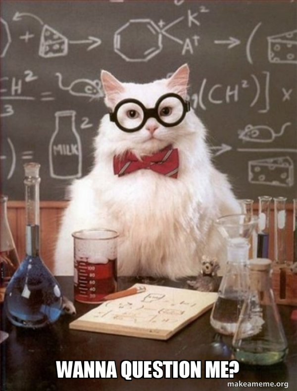 Chemistry Cat meme