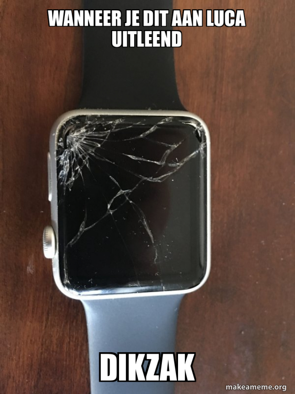 Broken Apple Watch meme