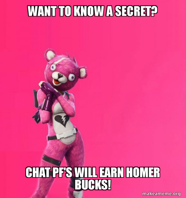 Creepy Bear Fortnite meme