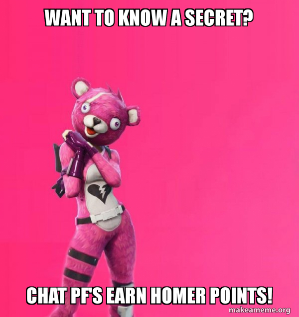 Creepy Bear Fortnite meme