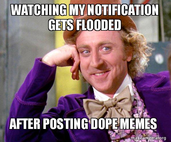 watching my notification gets