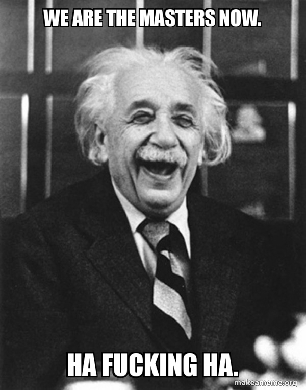 Laughing Albert Einstein meme