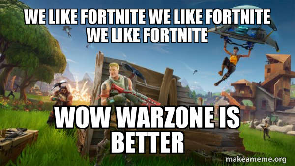 Fortnite Battle Royale game meme