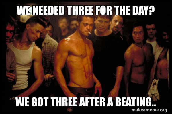 Three Beating Meme We needed three for the day? We got three after a beating.. - Fight ...