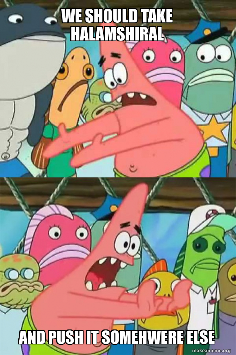Push It Somewhere Else Patrick meme