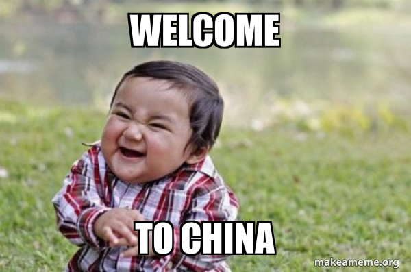 Welcome To China Evil Scheming Toddler Make A Meme Welcome To China Evil Scheming Toddler Make A Meme