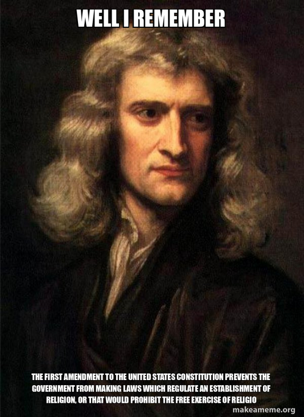 Sir Isaac Newton meme