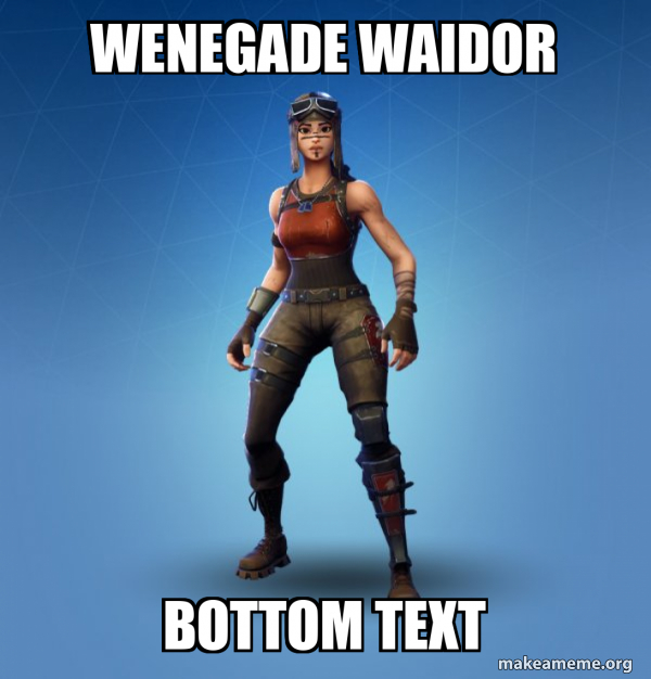 Renegade Raider Fortnite Skin meme