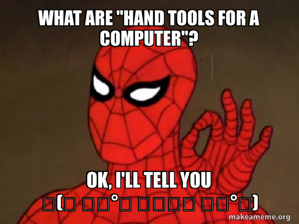 One Hand Using Computer Meme What are