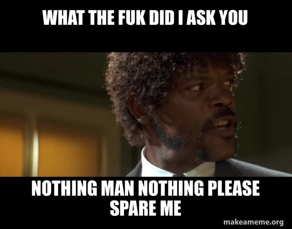 Samuel L Jackson from Pulp Fiction meme