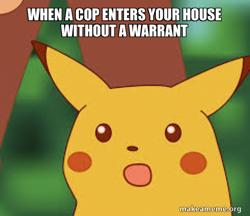 When a cop enters your house without a warrant - Jackie Chan Why? Meme ...