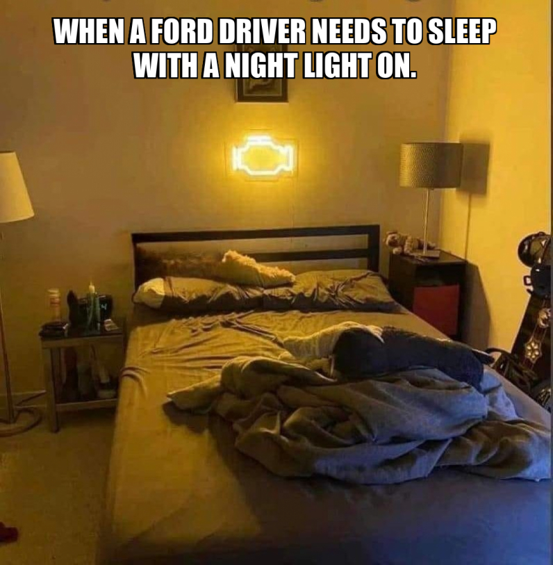 When a Ford driver needs to sleep with a night light on