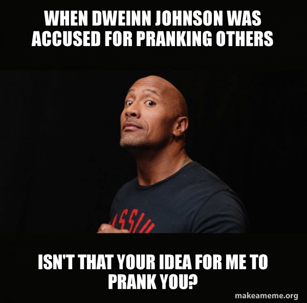 Dwayne Johnson (The Rock) meme