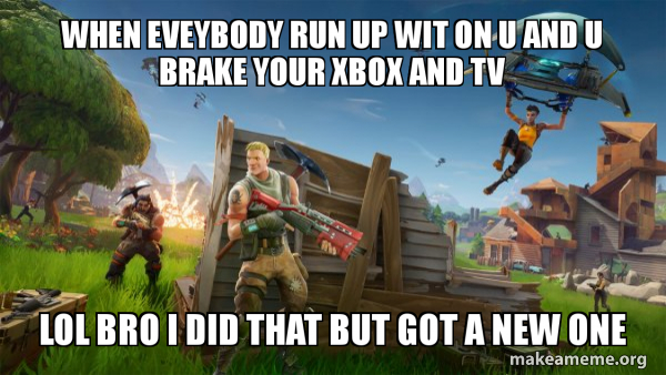 Fortnite Battle Royale game meme