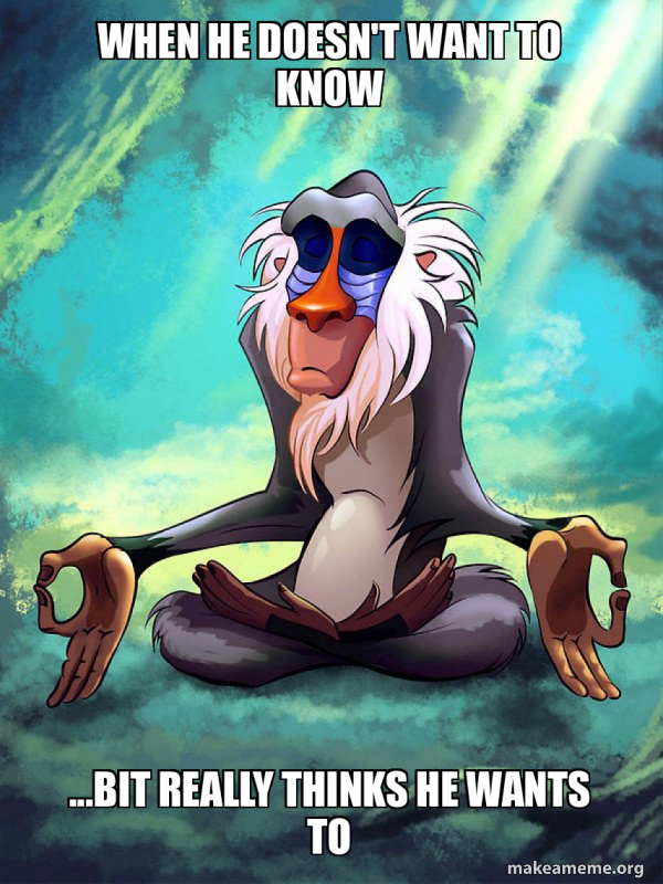 Rafiki Meditating - Lion King meme