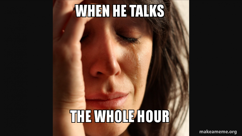 HE TALKS ABOUT he talks about: