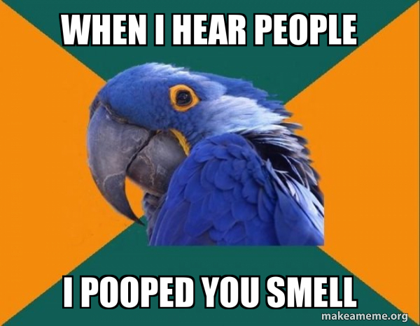 Paranoid Parrot meme