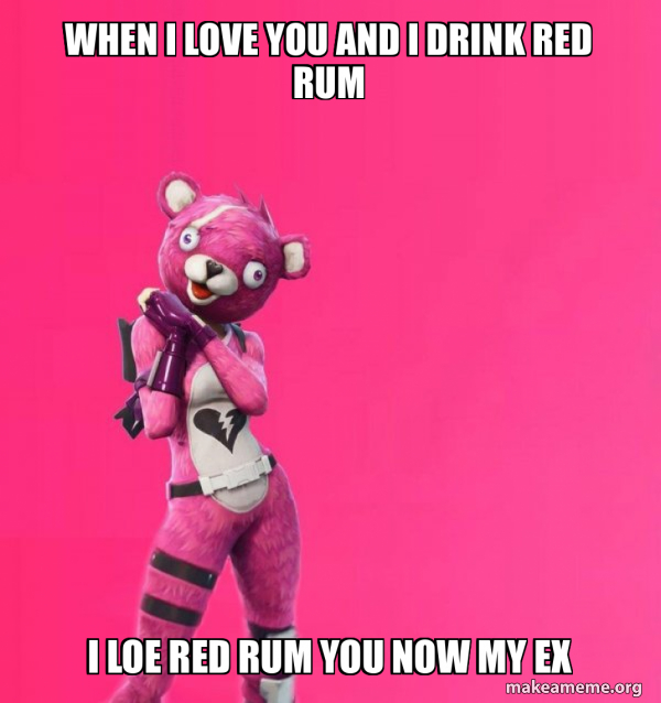 Creepy Bear Fortnite meme