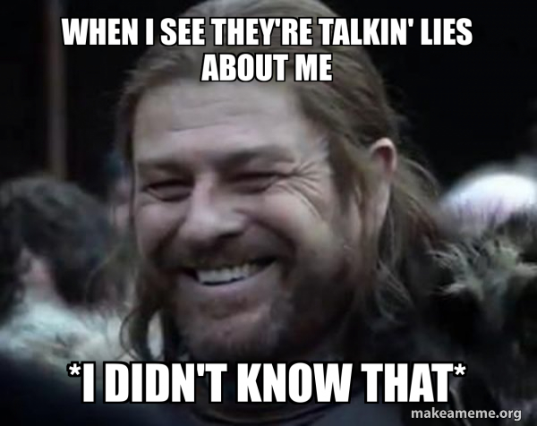 Happy Ned Stark Meme meme