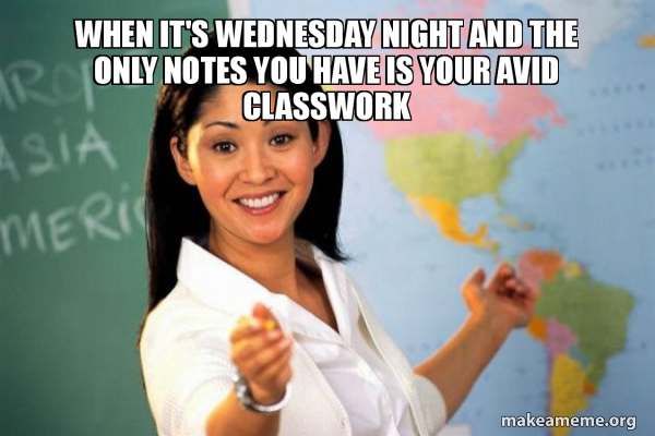 Unhelpful High School Teacher meme